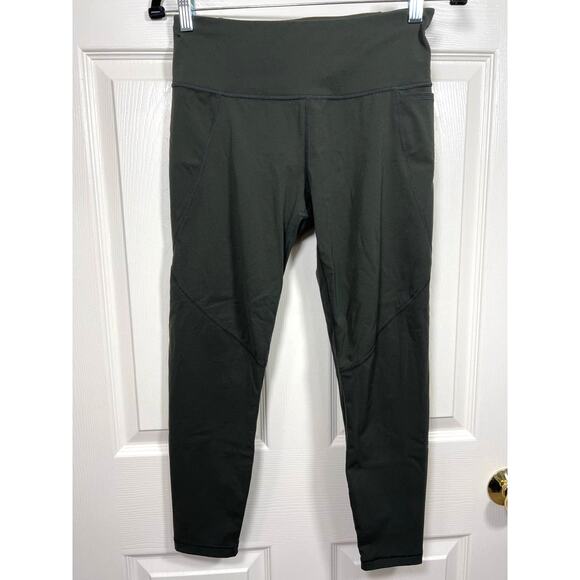 Sweaty Betty Olive Green Power Leggings 7/8 Length Women's Small Gym Workout - Picture 1 of 7